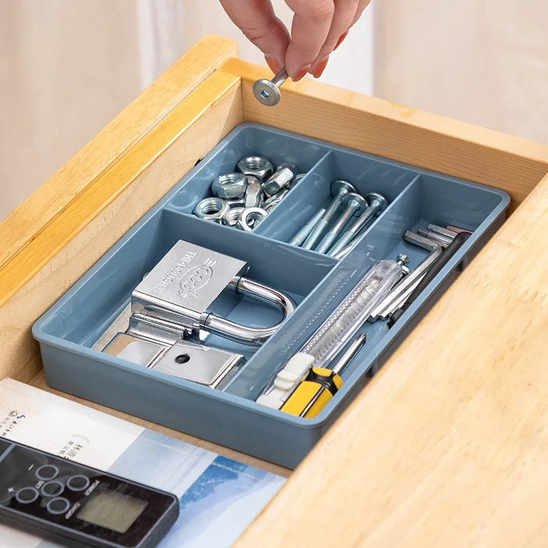 Table Drawer Storage Case Stackable Multi-Cell Sundries Storage Tray Dressing Desk Jewelry Stationery Organizer Makeup Organize