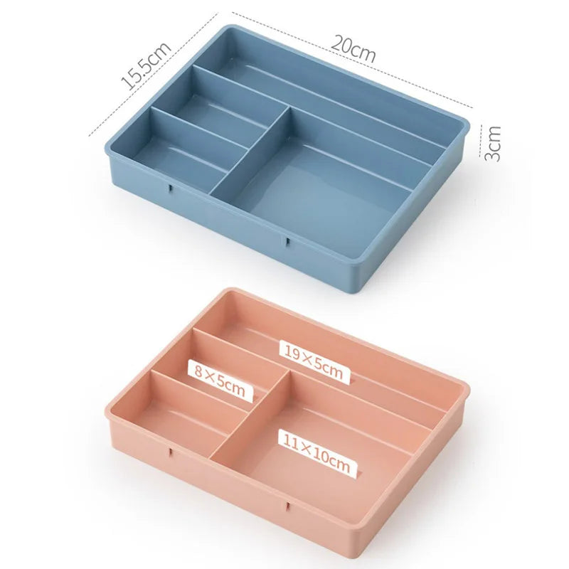 Table Drawer Storage Case Stackable Multi-Cell Sundries Storage Tray Dressing Desk Jewelry Stationery Organizer Makeup Organize