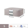 Foldable Clothes Storage Bag Visual Quilt Organize Cases with Handle Home Pillow Blanket Organizer Wardrobe Sorting Storage Box