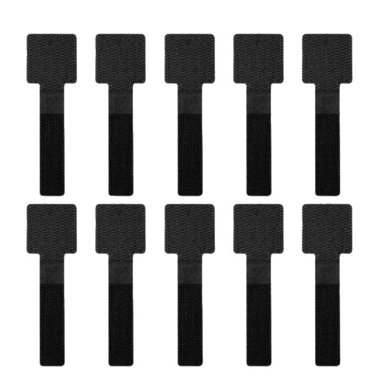 10Pcs Adhesive Loop Cable Ties - Reusable Wire Management Straps for Desktop, Home Office, Organize Wires Data Charger Cords​