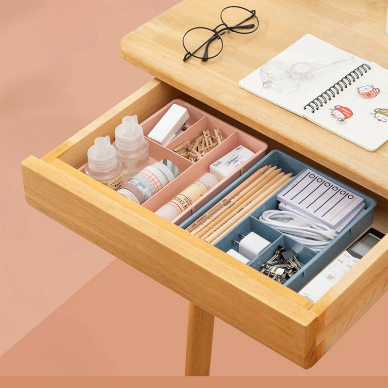 Table Drawer Storage Case Stackable Multi-Cell Sundries Storage Tray Dressing Desk Jewelry Stationery Organizer Makeup Organize