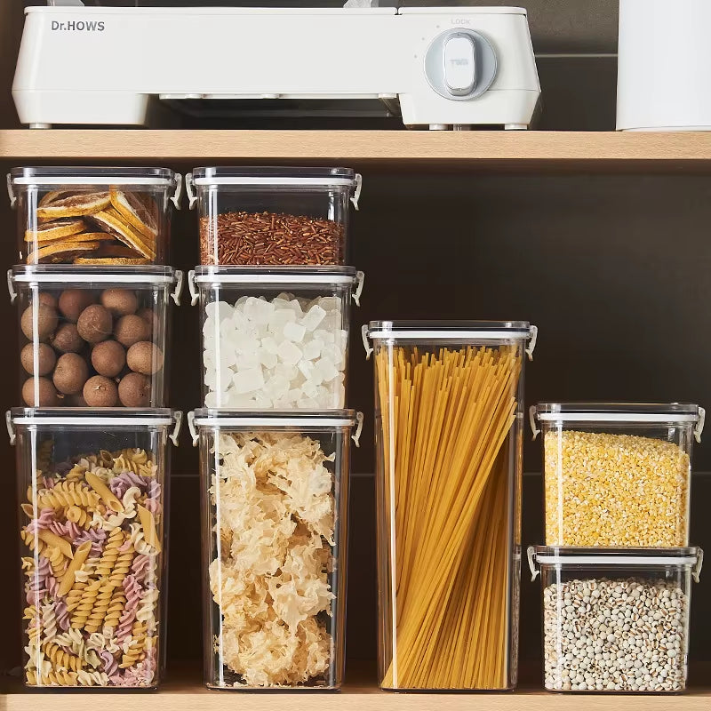 Grain Sealed Jars Fresh-Keeping Box Large Capacity Kitchen Organize Tank Food Sealed Container Seasoning Can Cereals Storage Jar