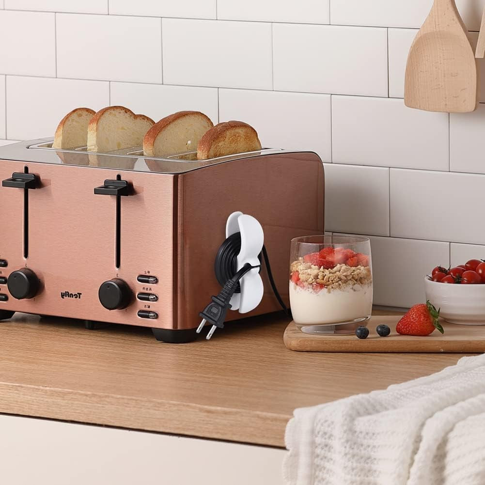 Cord Organizer for Appliances, 4PCS Kitchen Appliance Cord Winder Cable Organize