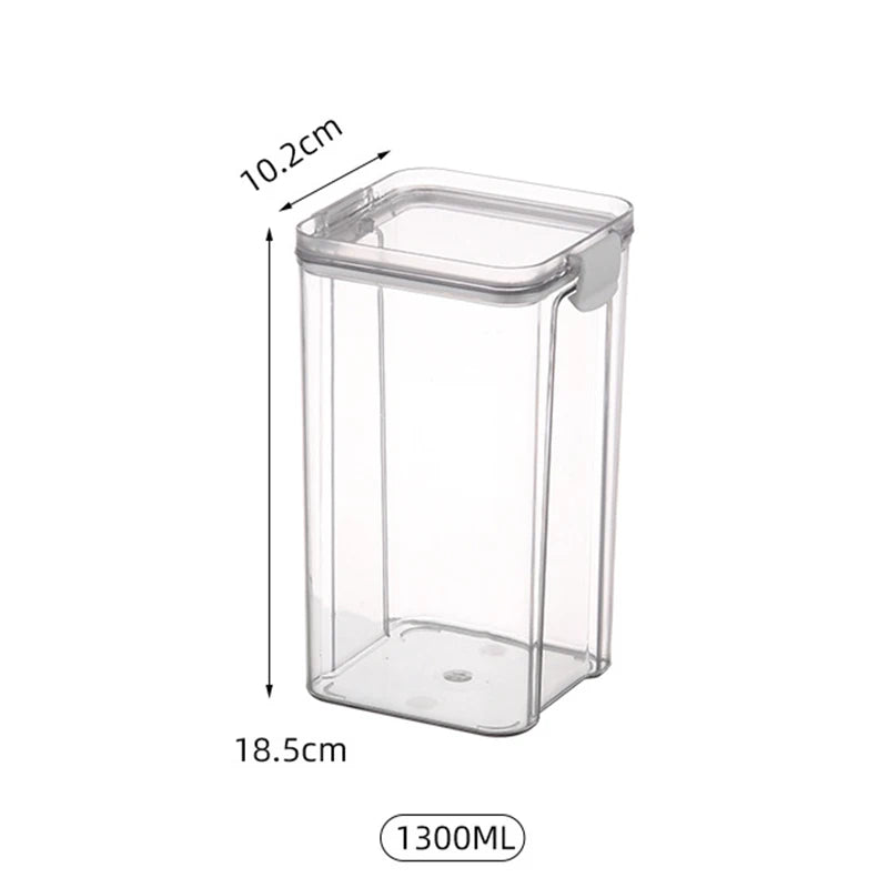 1PC Grain Jar Kitchen Sealed Container Food Fresh-Keeping Box Refrigerator Organize Waterproof Durable Sealed Jar Large Capacity