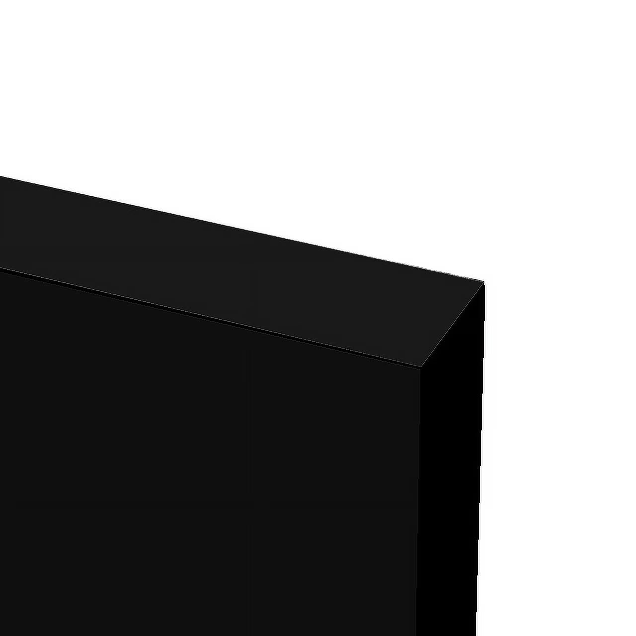 Black 18" Wood Floating Shelf